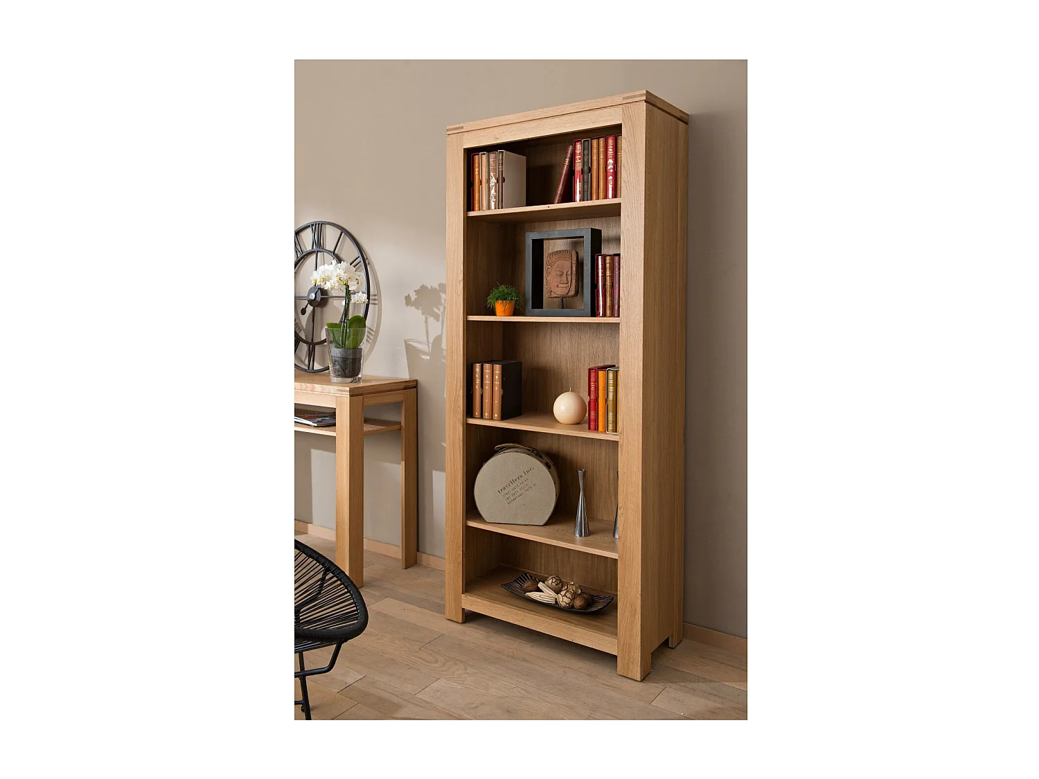 Bibliothèque moderne en chêne clair - BOSTON