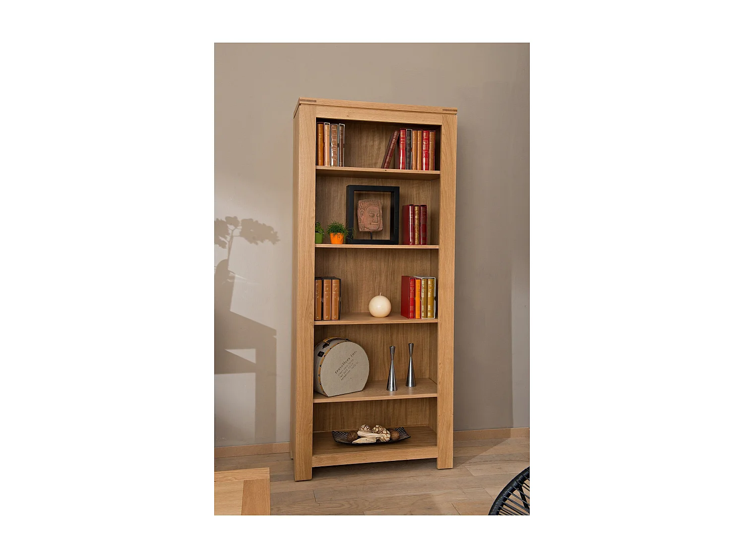 Bibliothèque moderne en chêne clair - BOSTON