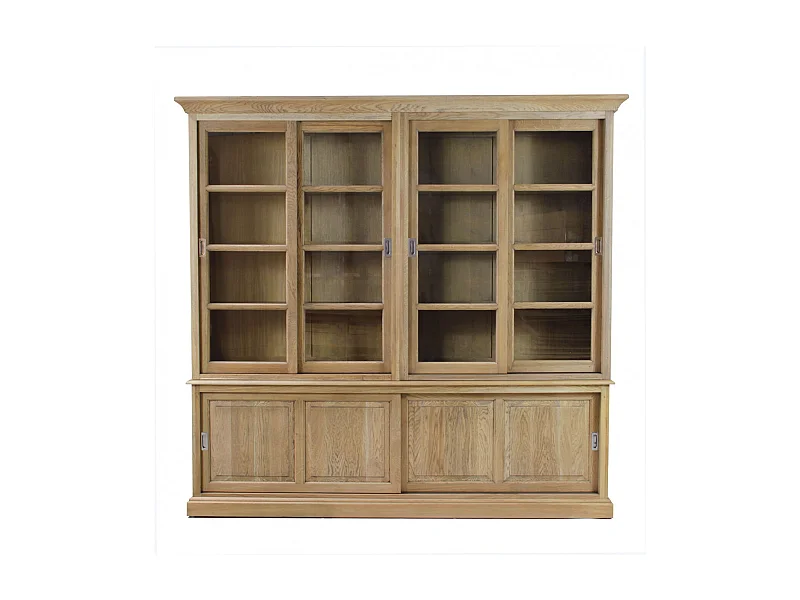 Bibliothèque 6 portes en Chêne - VICTORIA
