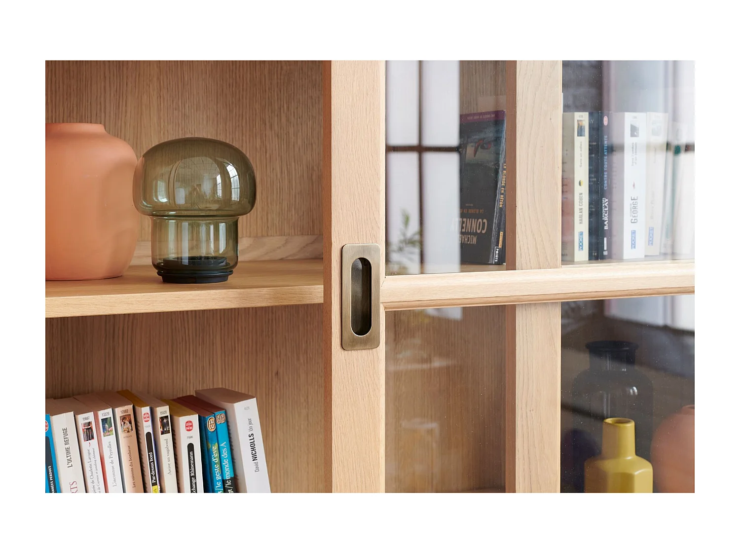 Bibliothèque 6 portes en Chêne - VICTORIA