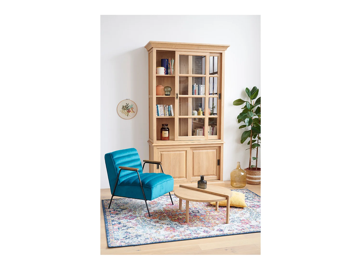 Bibliothèque 4 portes en Chêne - VICTORIA