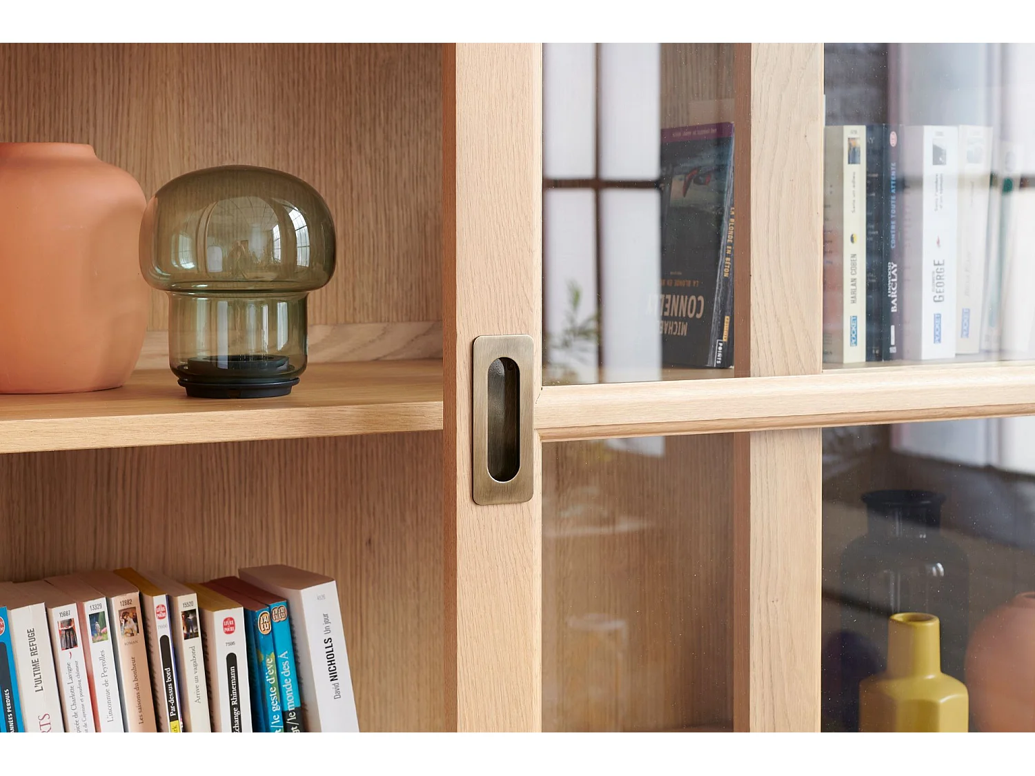 Bibliothèque 4 portes en Chêne - VICTORIA