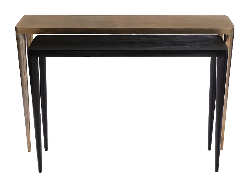 Set de 2 console effile