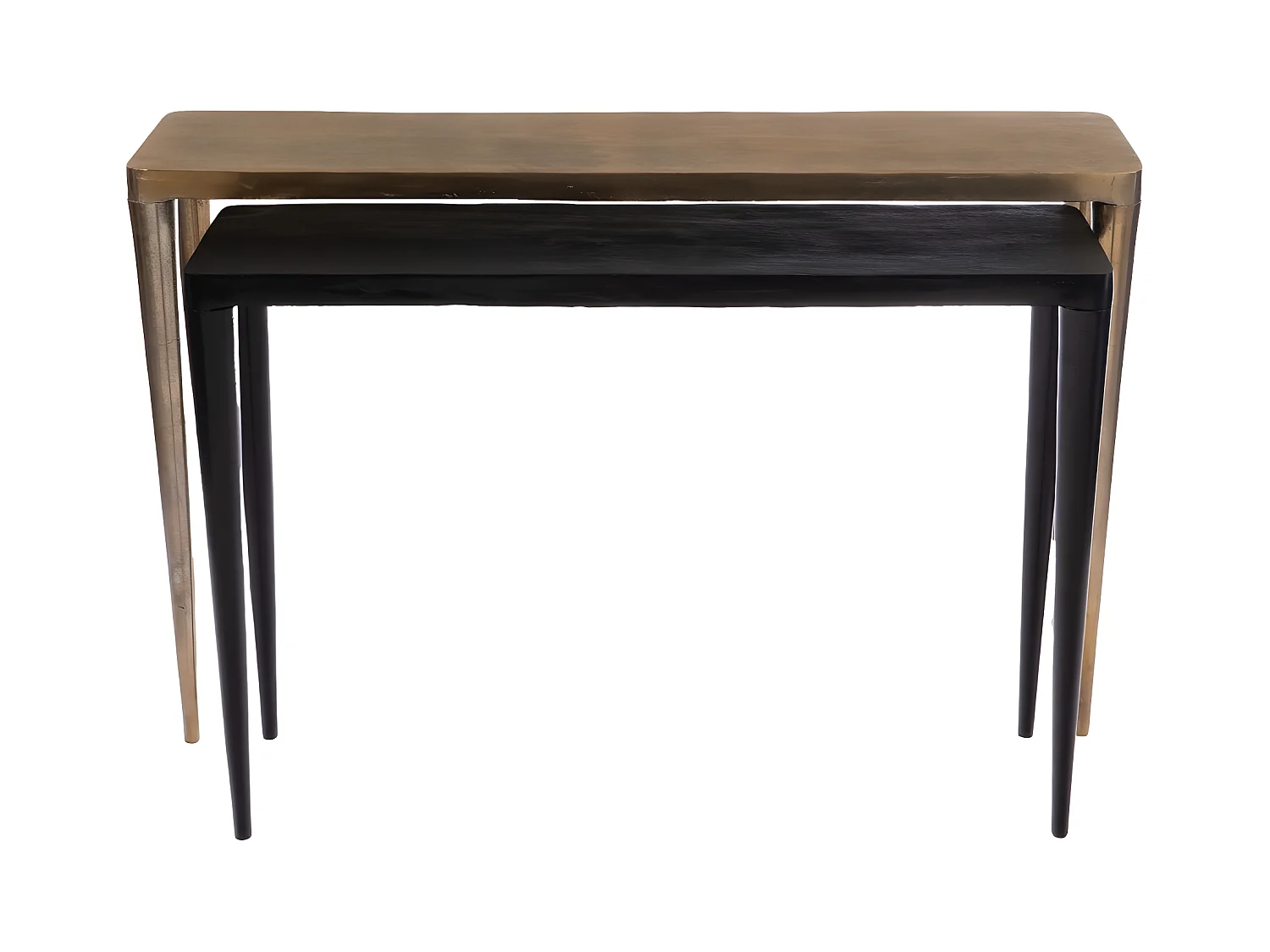 Set de 2 console effile