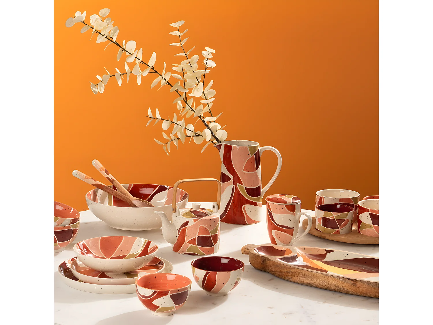 Assiette à dessert Elena 21 cm (lot de 6)