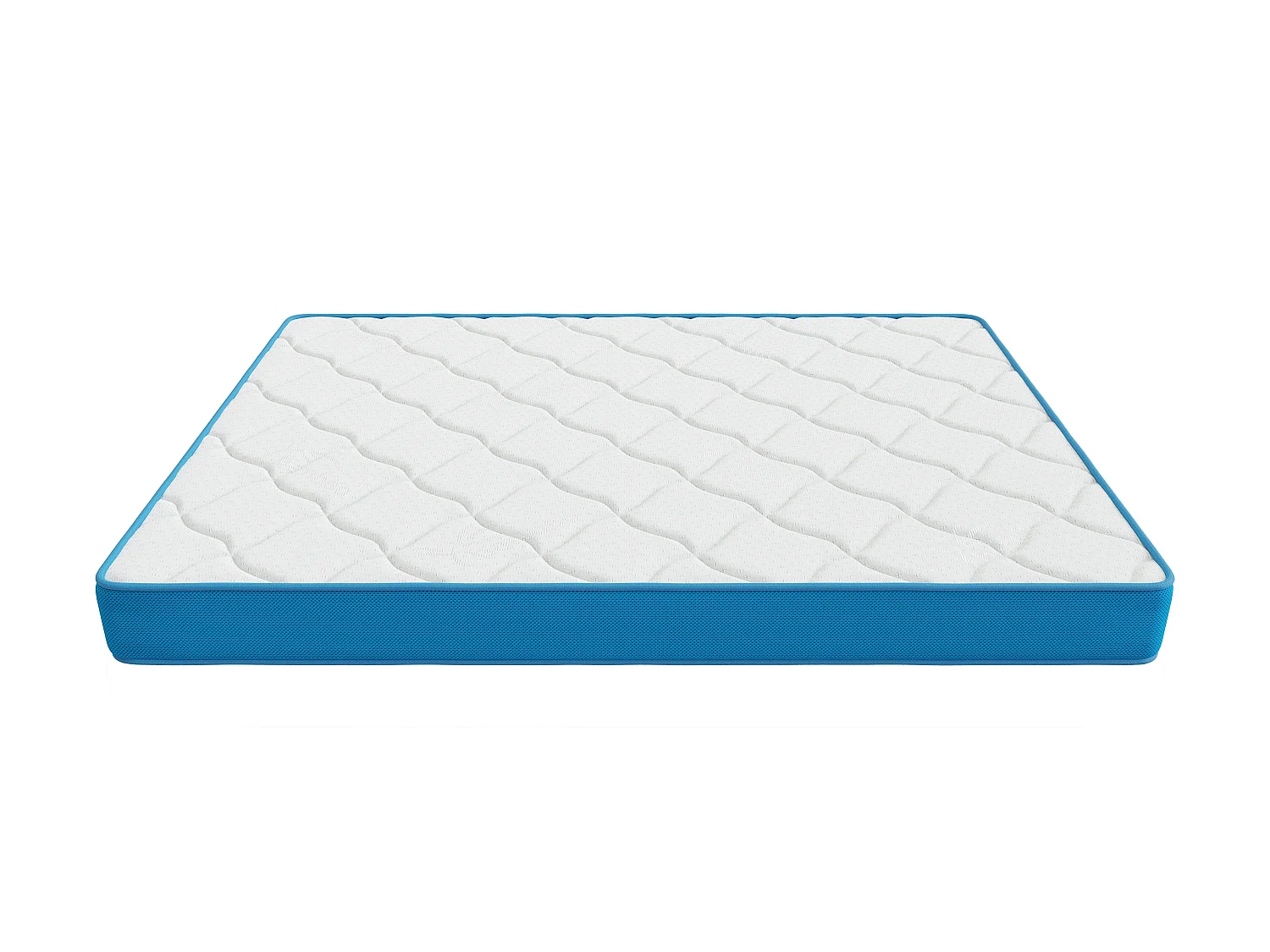 Matelas Fresh memory 140x190 cm Hauteur 15 cm Mousse à Mémoire de Forme polyuréthane haute résilience Soutien équilibré
