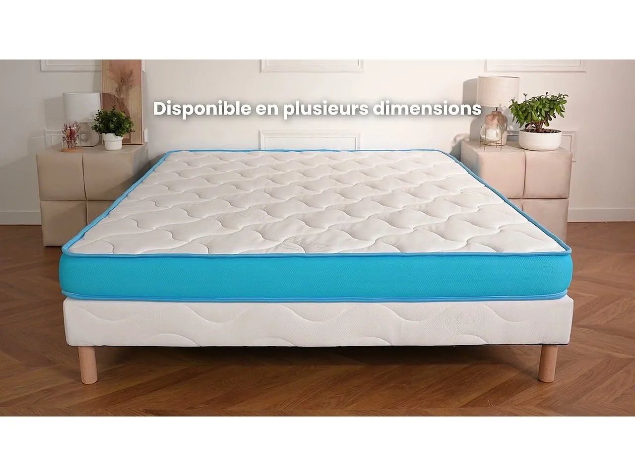 Matelas Fresh memory 160x200 cm Hauteur 15 cm Mousse à Mémoire de Forme polyuréthane haute résilience Soutien équilibré