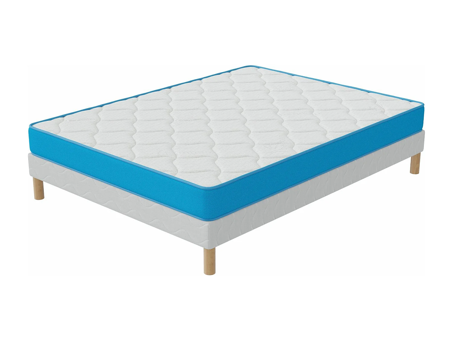 Ensemble 160x200 FRESH MEMORY Hauteur 15cm