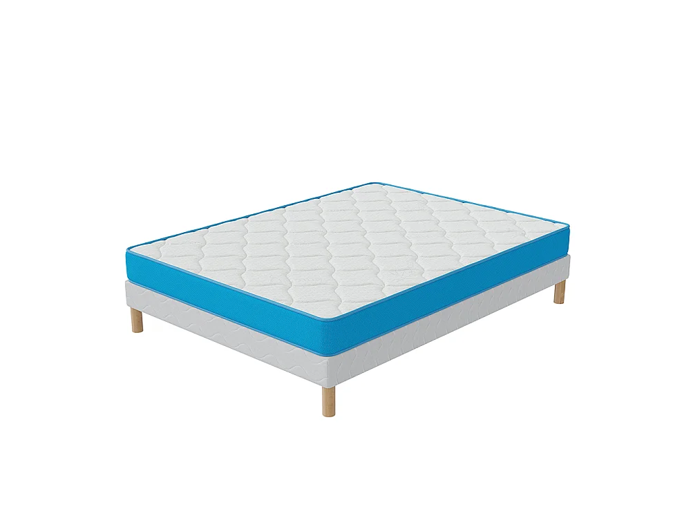 Ensemble Sommier + Matelas Fresh Memory 140x190 cm Hauteur 15 cm