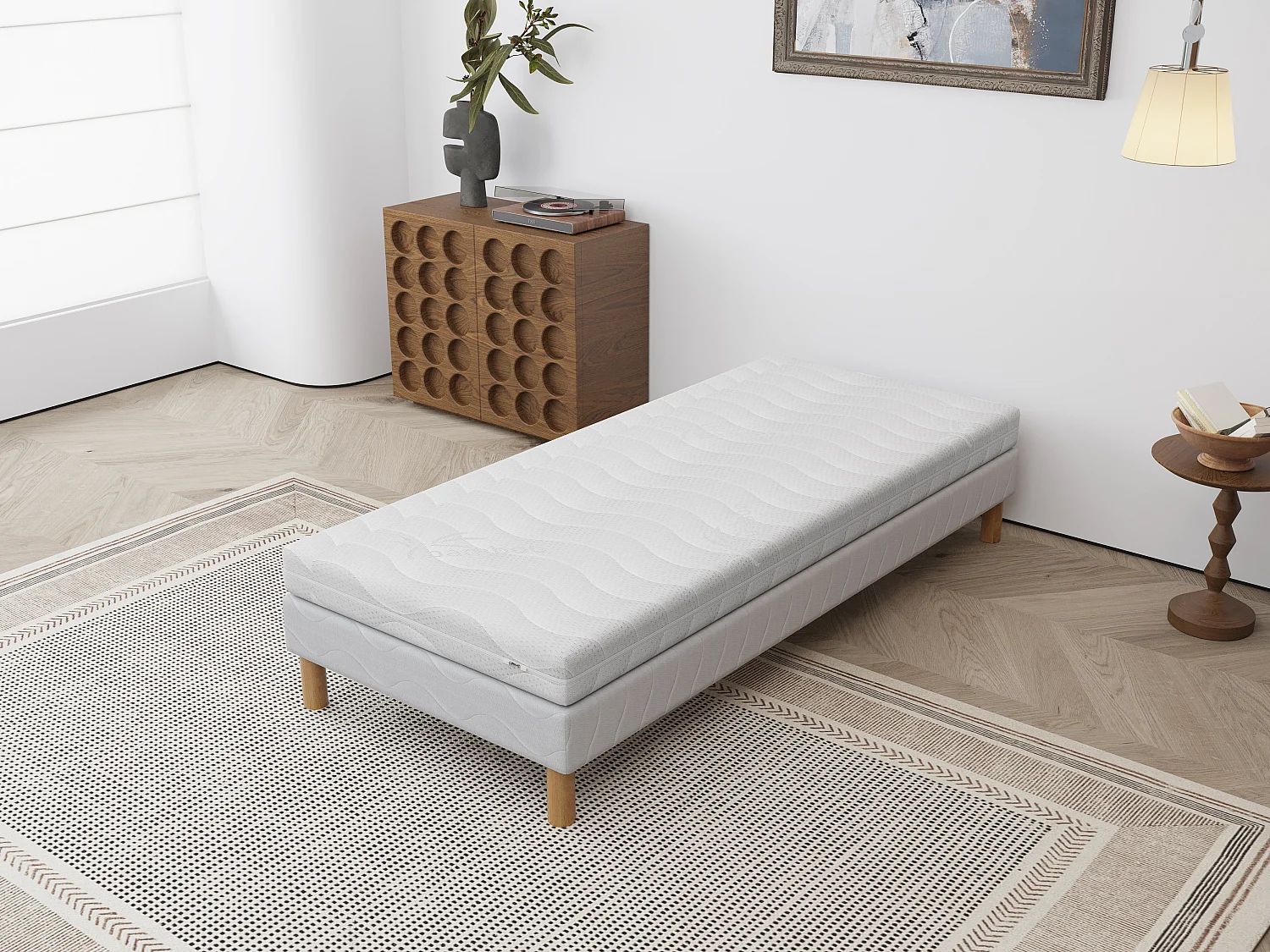 Matelas d’appoint IZY 90x190 cm Mousse Haute Résilience