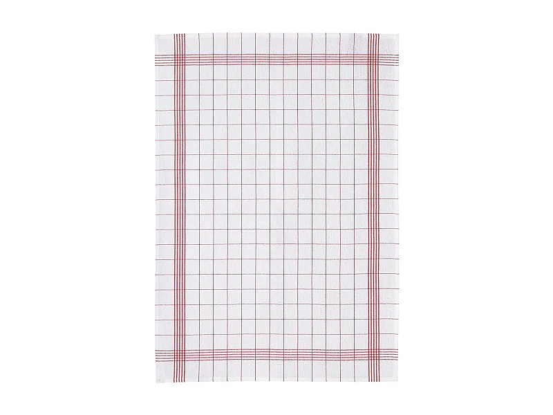 Torchon Metis Carreaux rouge 55 x 75 cm Winkler