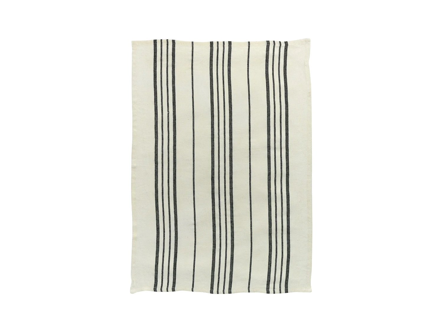 Torchon Rayé Karma ecru/noir 55 x 75 cm Winkler