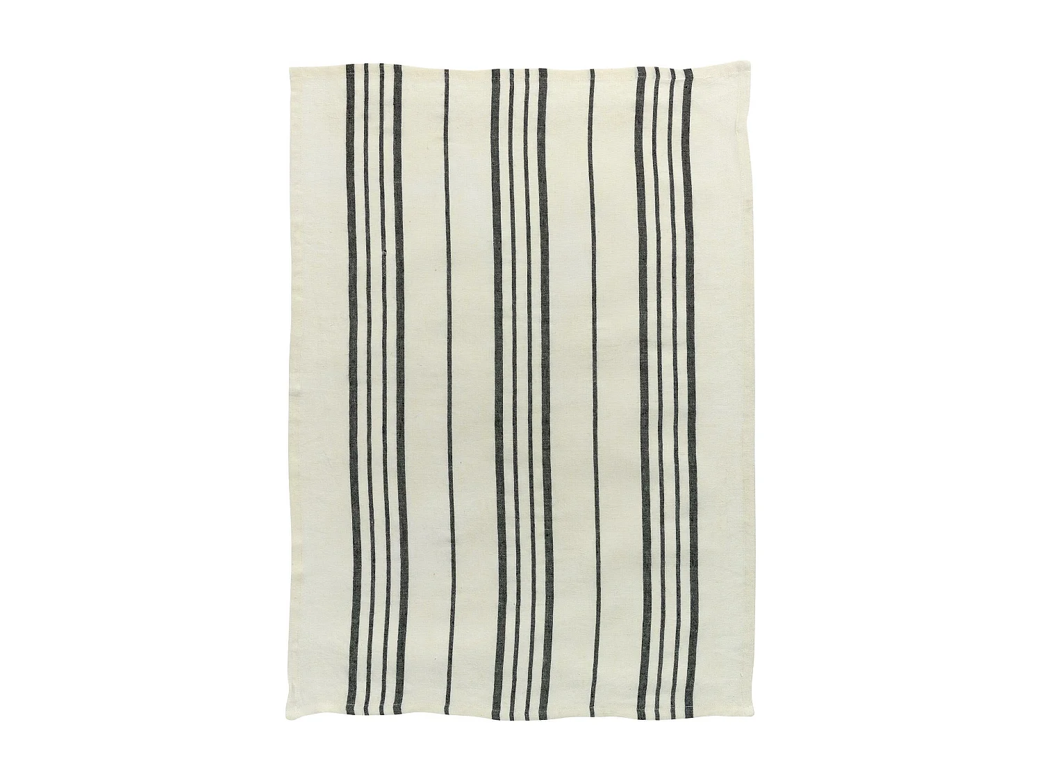 Torchon Rayé Karma ecru/noir 55 x 75 cm Winkler