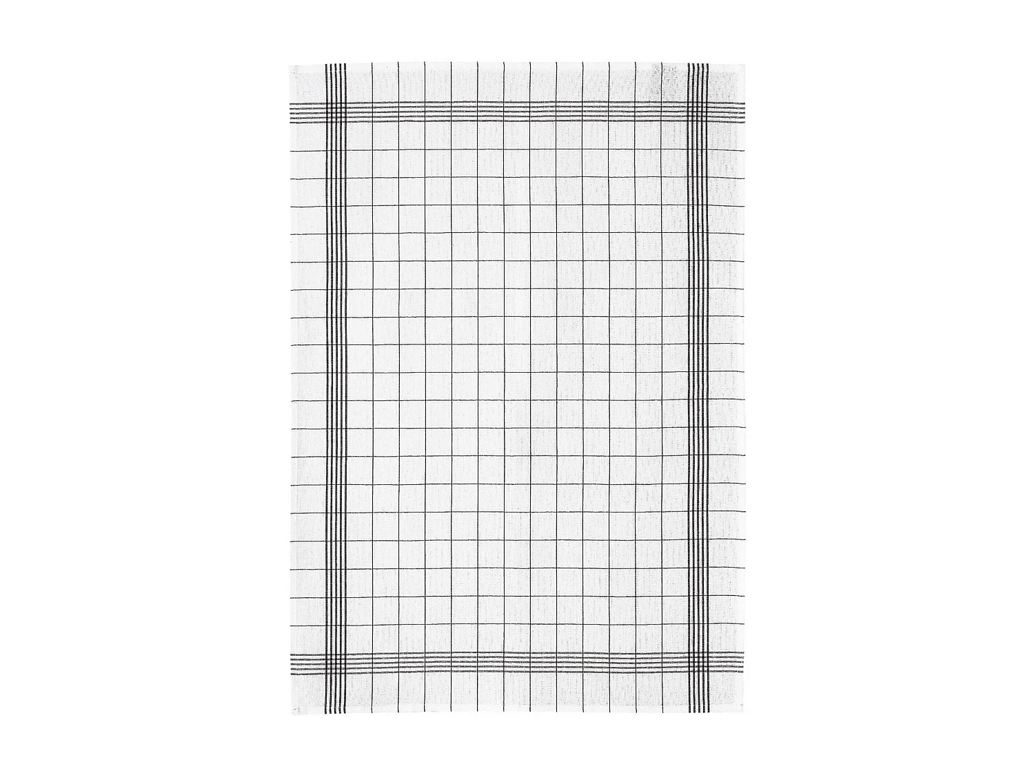 Gemengde theedoek Carreaux Zwart 55 x 75 cm