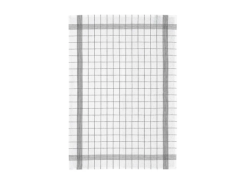 Gemengde theedoek Carreaux Zwart 55 x 75 cm