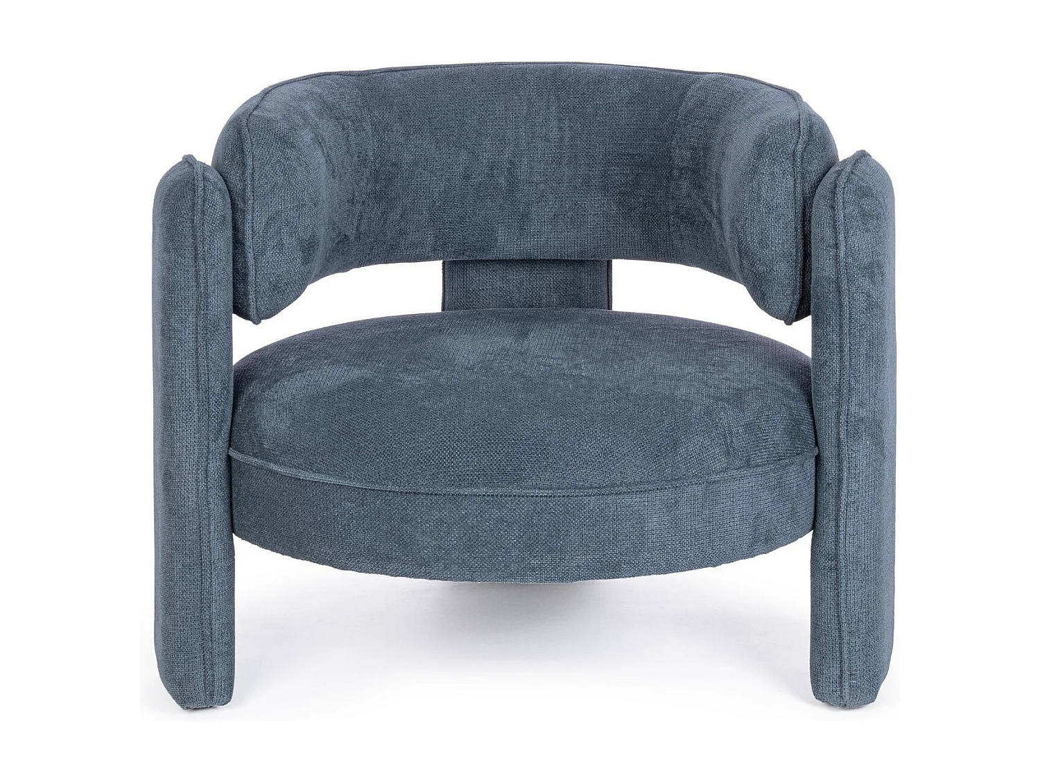 Fauteuil design arrondi en tissu - AUBIN