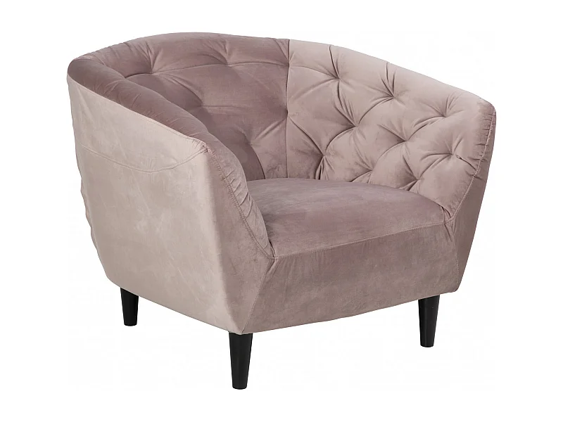 Fauteuil en velours capitonné - RIA