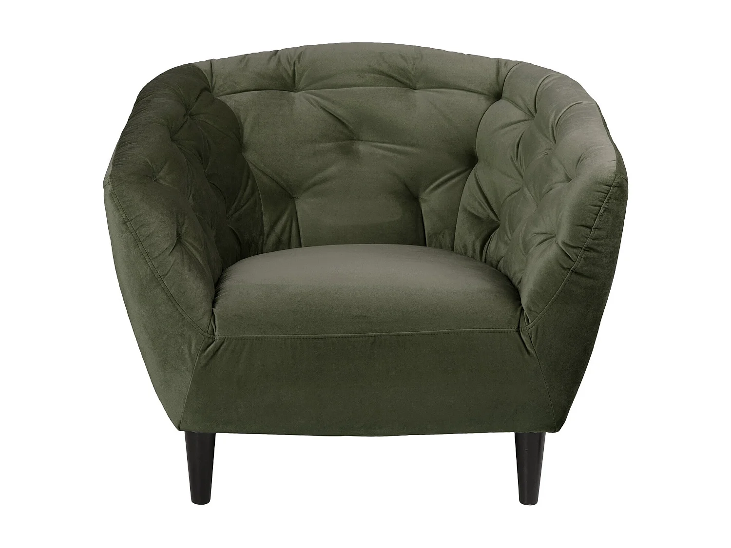 Fauteuil en velours capitonné - RIA