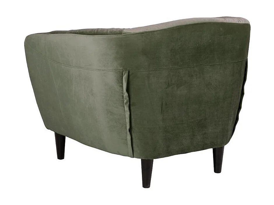 Fauteuil en velours capitonné - RIA