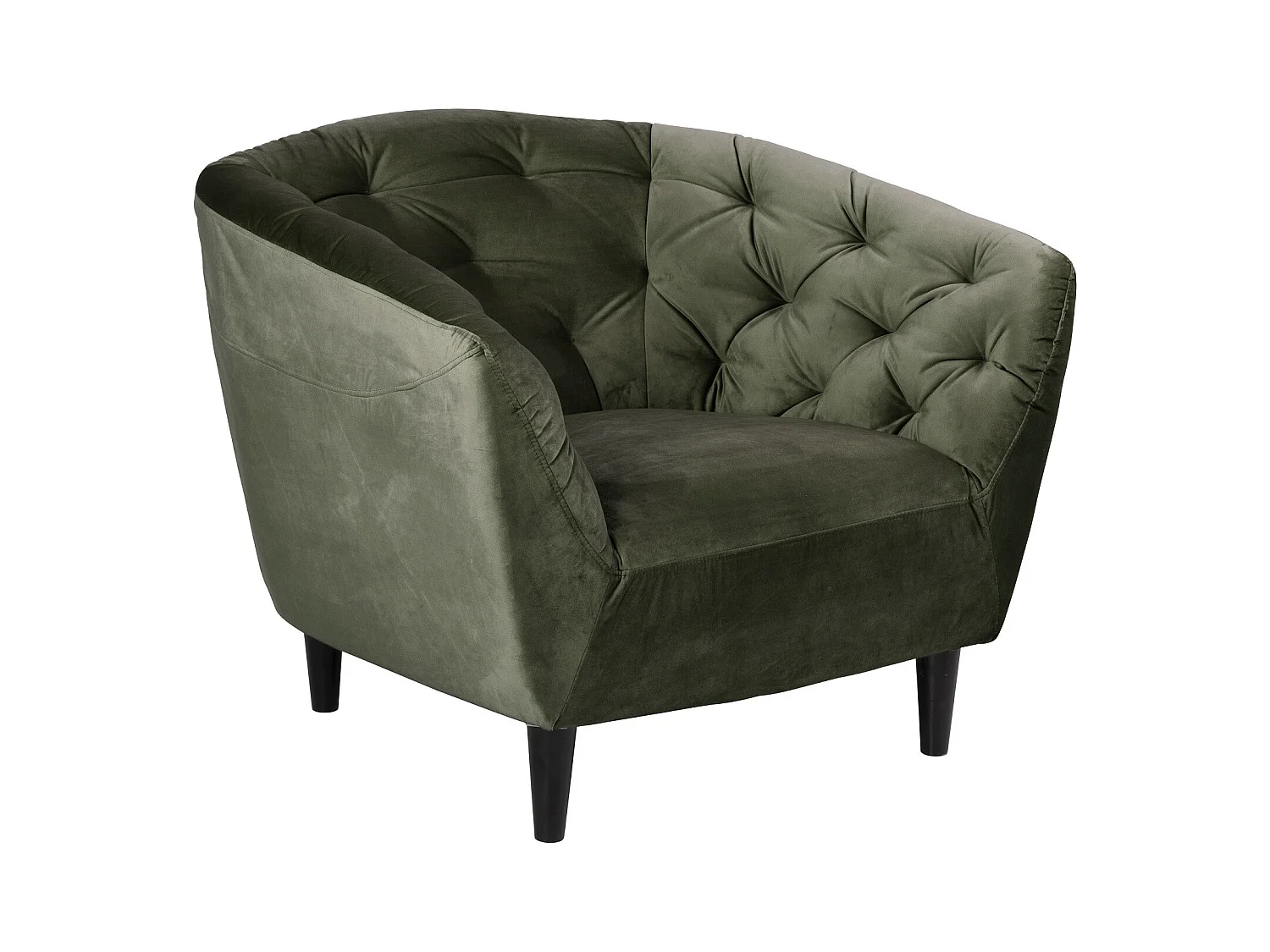Fauteuil en velours capitonné - RIA