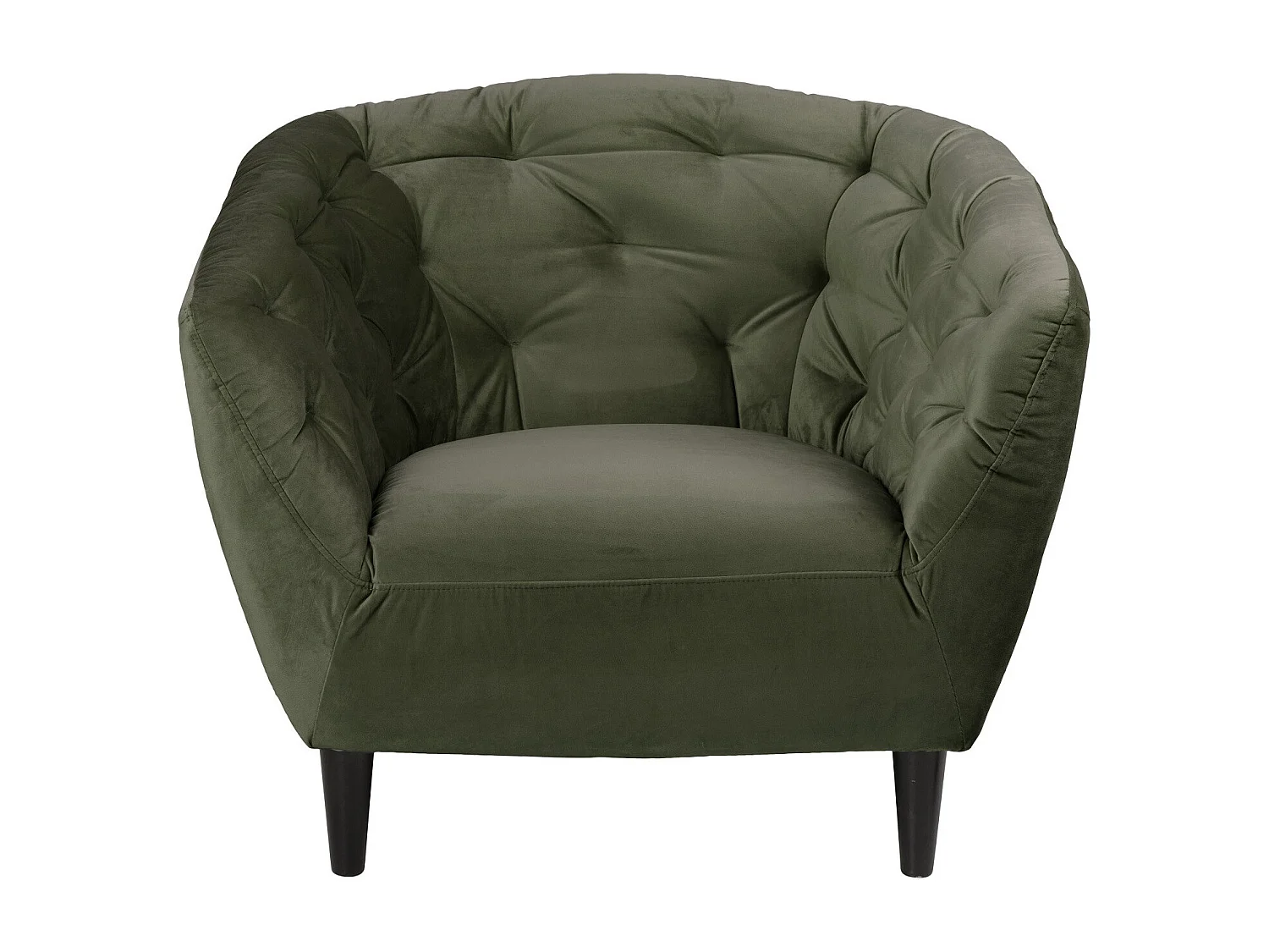 Fauteuil en velours capitonné - RIA