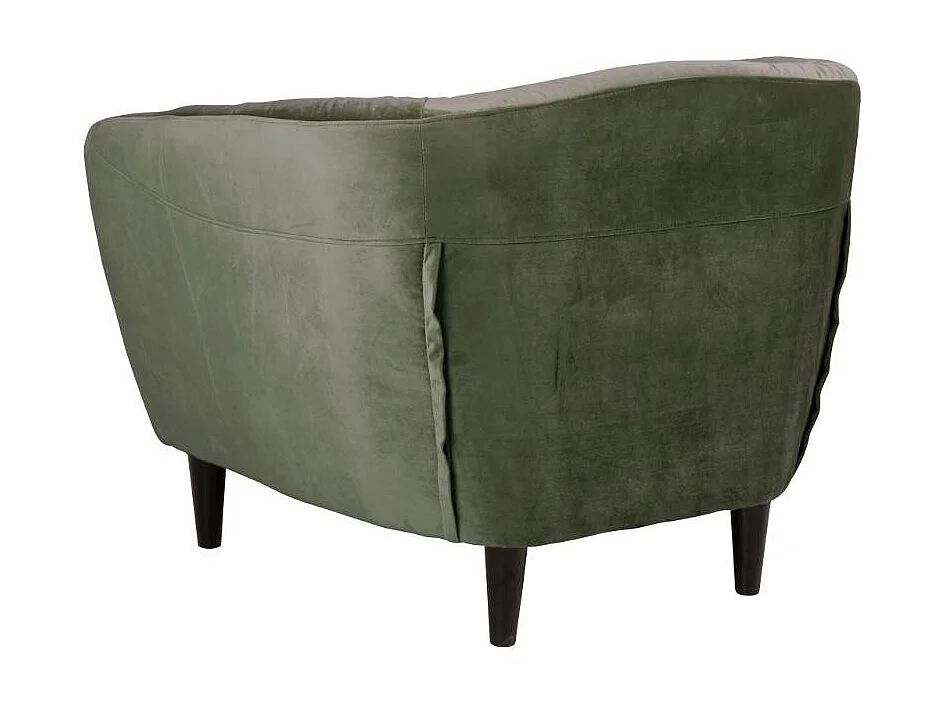 Fauteuil en velours capitonné - RIA