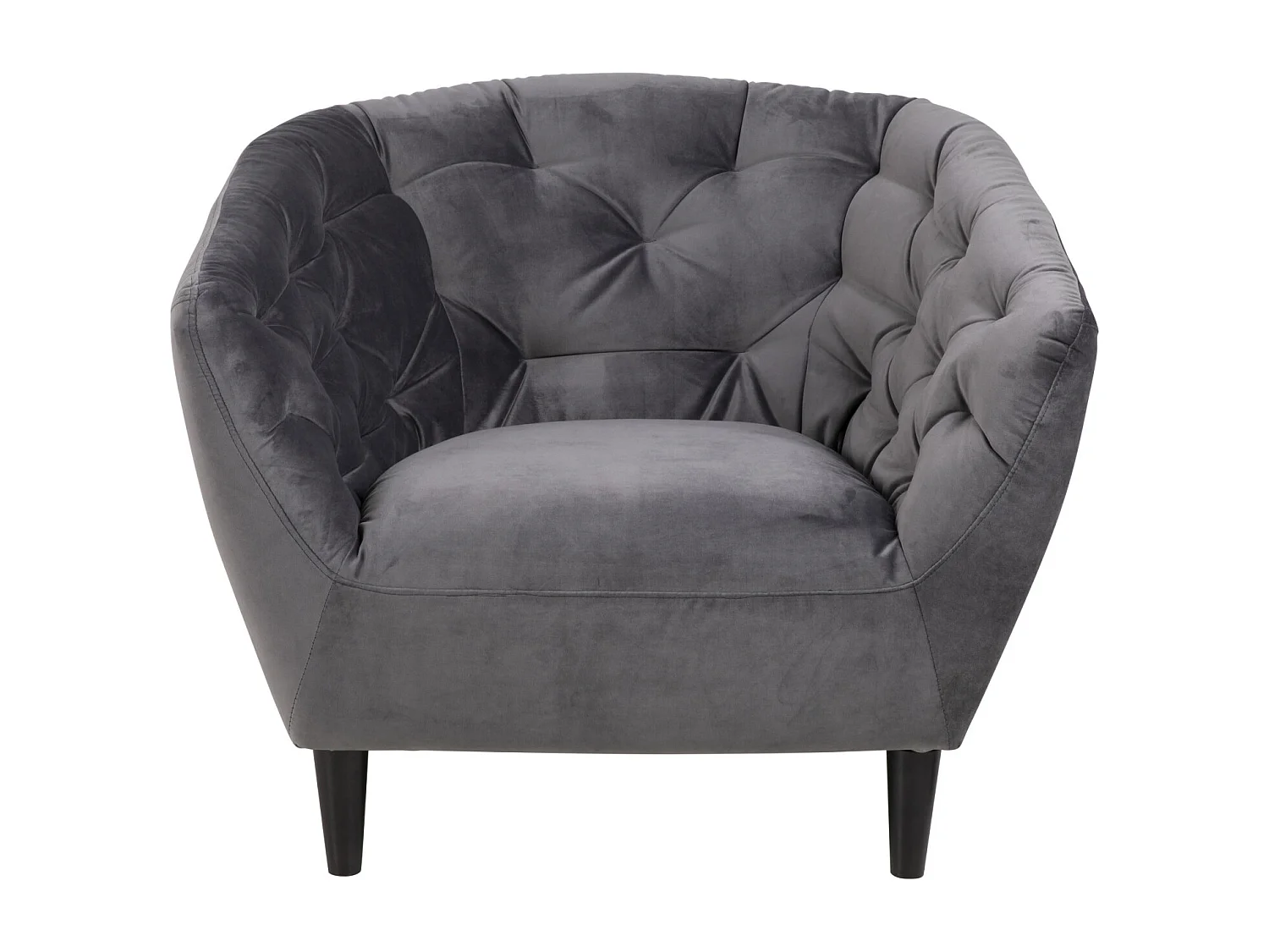 Fauteuil en velours capitonné - RIA