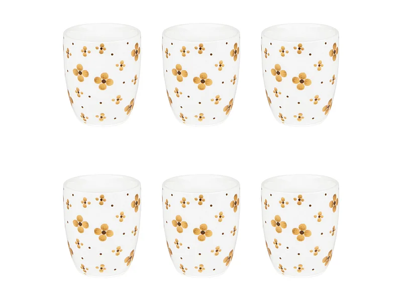Coffret de 6 gobelets Eleor 6 cm