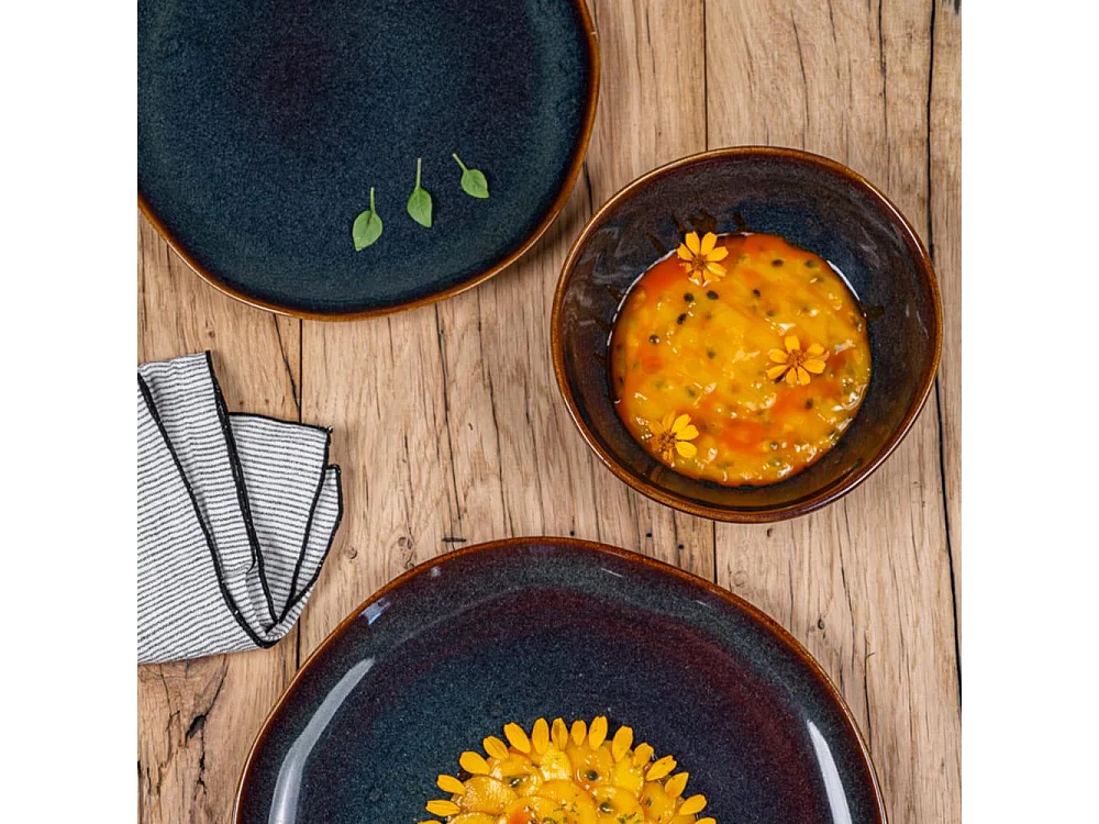 Bol Symphony bleu 14 cm (lot de 2)