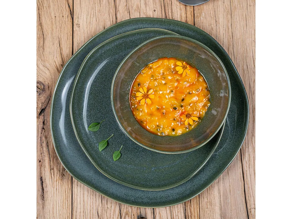 Assiette à dessert Symphony vert 21 cm (lot de 6)