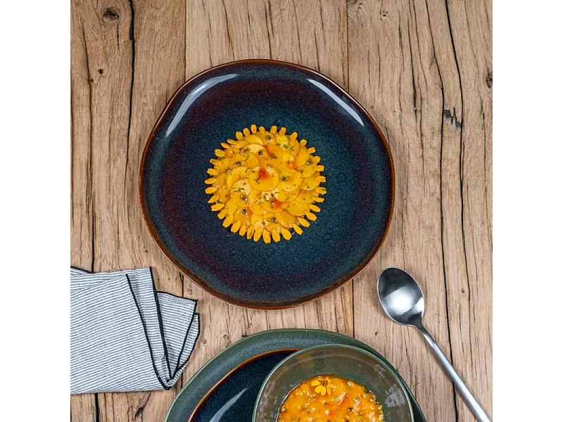 Assiette plate Symphony bleu 27 cm (lot de 6)