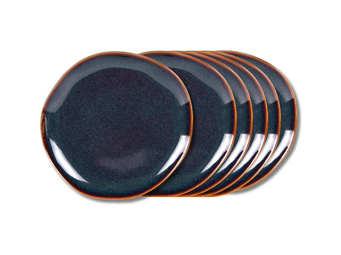 Assiette plate Symphony bleu 27 cm (lot de 6)