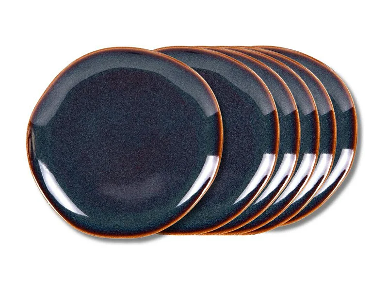 Assiette plate Symphony bleu 27 cm (lot de 6)