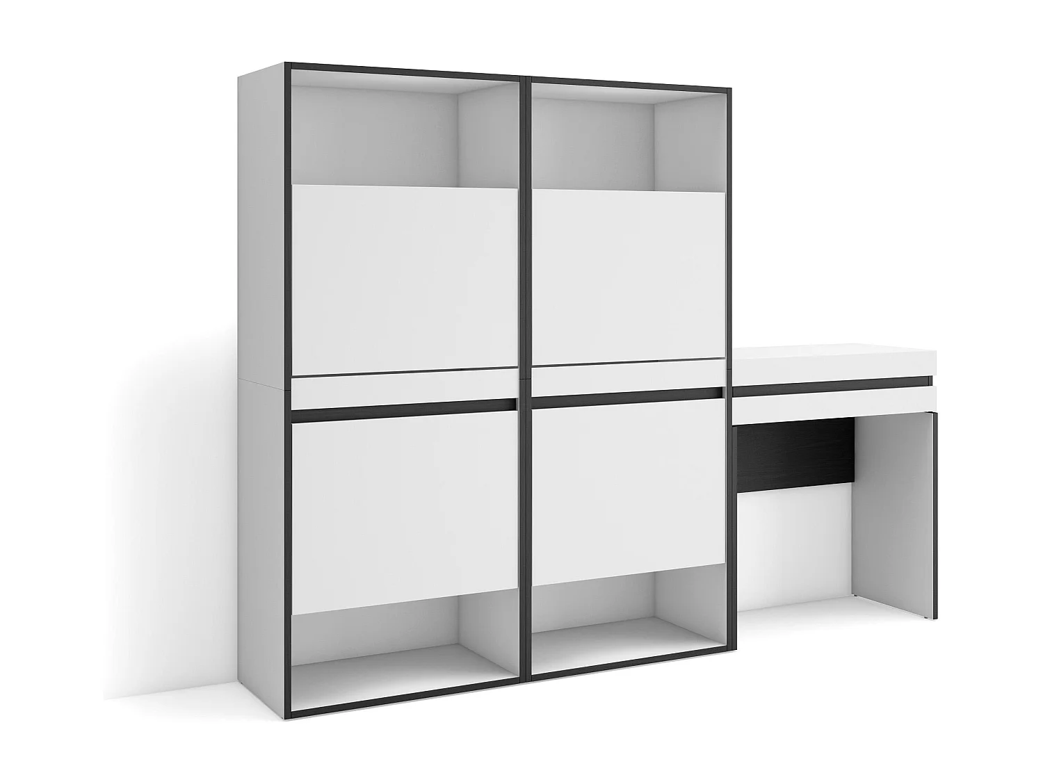 Meuble à Chaussures, 190x35x145 cm, Chambre à coucher, pièce, Coiffeuse, Blanc