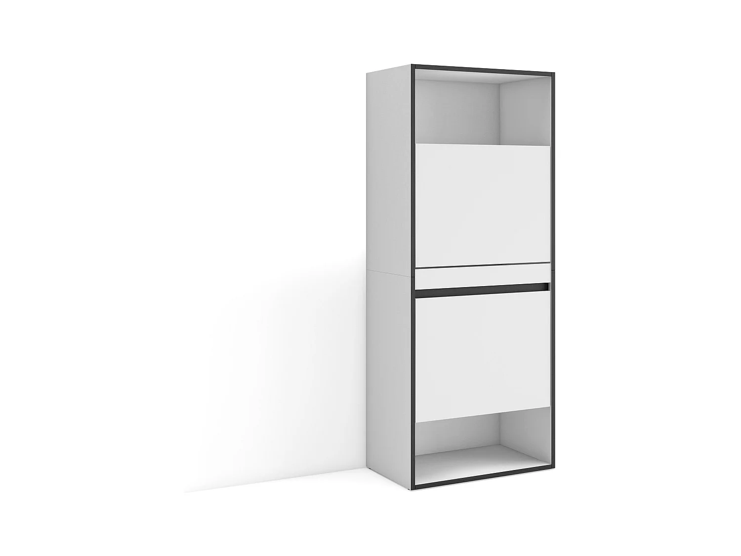 Meuble à Chaussures, 60x35x145 cm, Chambre à coucher, pièce, Armoire  chaussures, Blanc