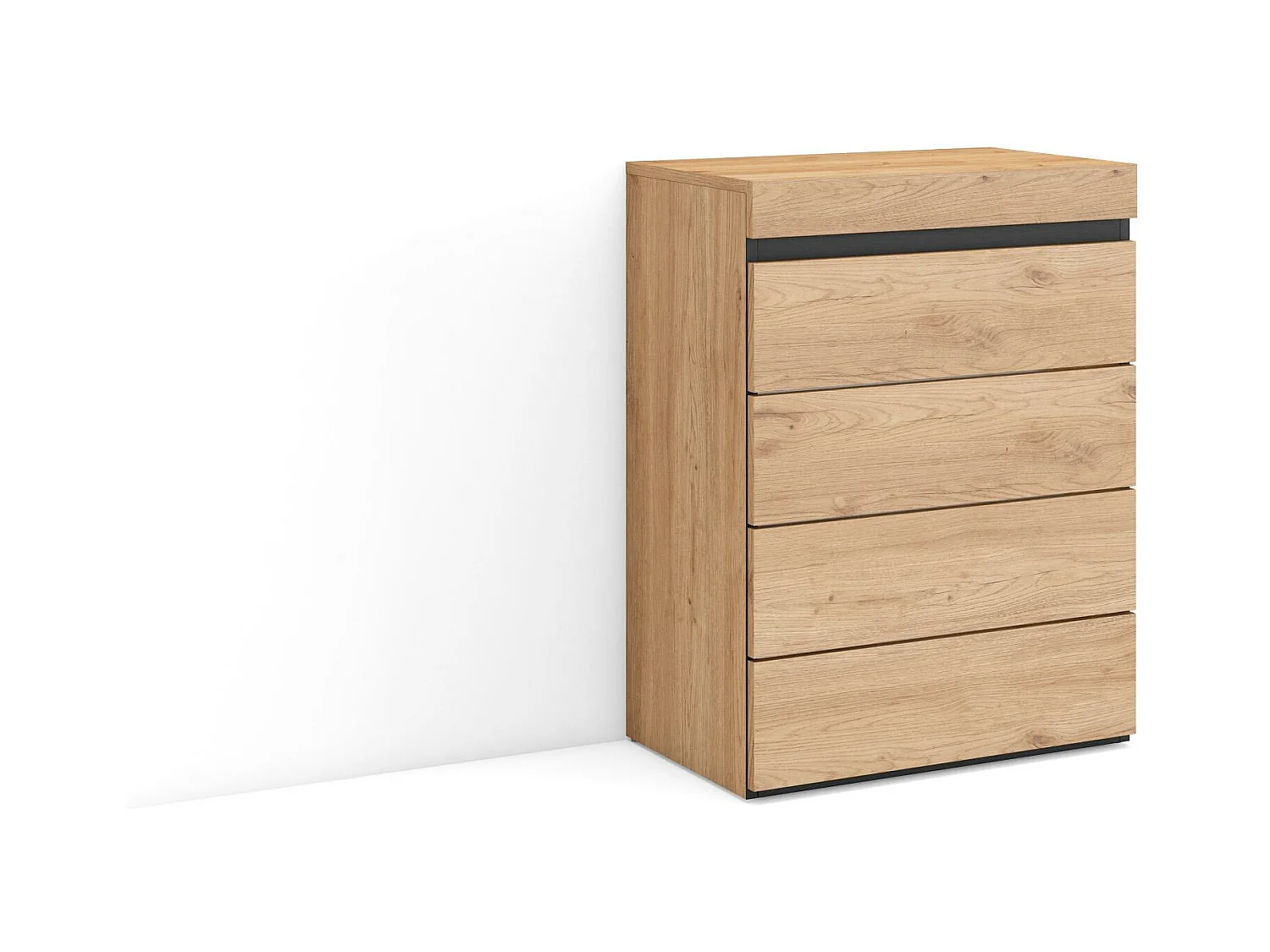 Commode, Buffet, Armoire, 35x57x75 cm, Chambre à coucher, pièce, Armoire à Tiroirs, Chêne