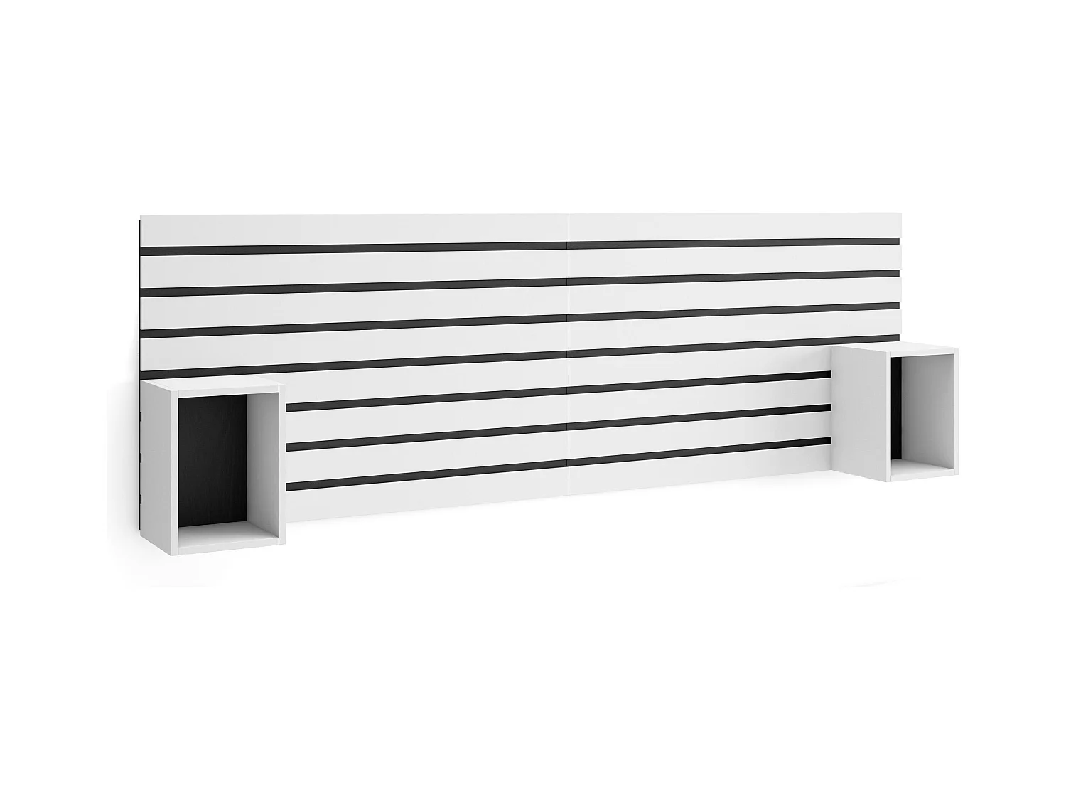 Tête de lit, 214x70x3 cm, Lit 120,135,140,150,160 cm, Panneaux Muraux, Blanc
