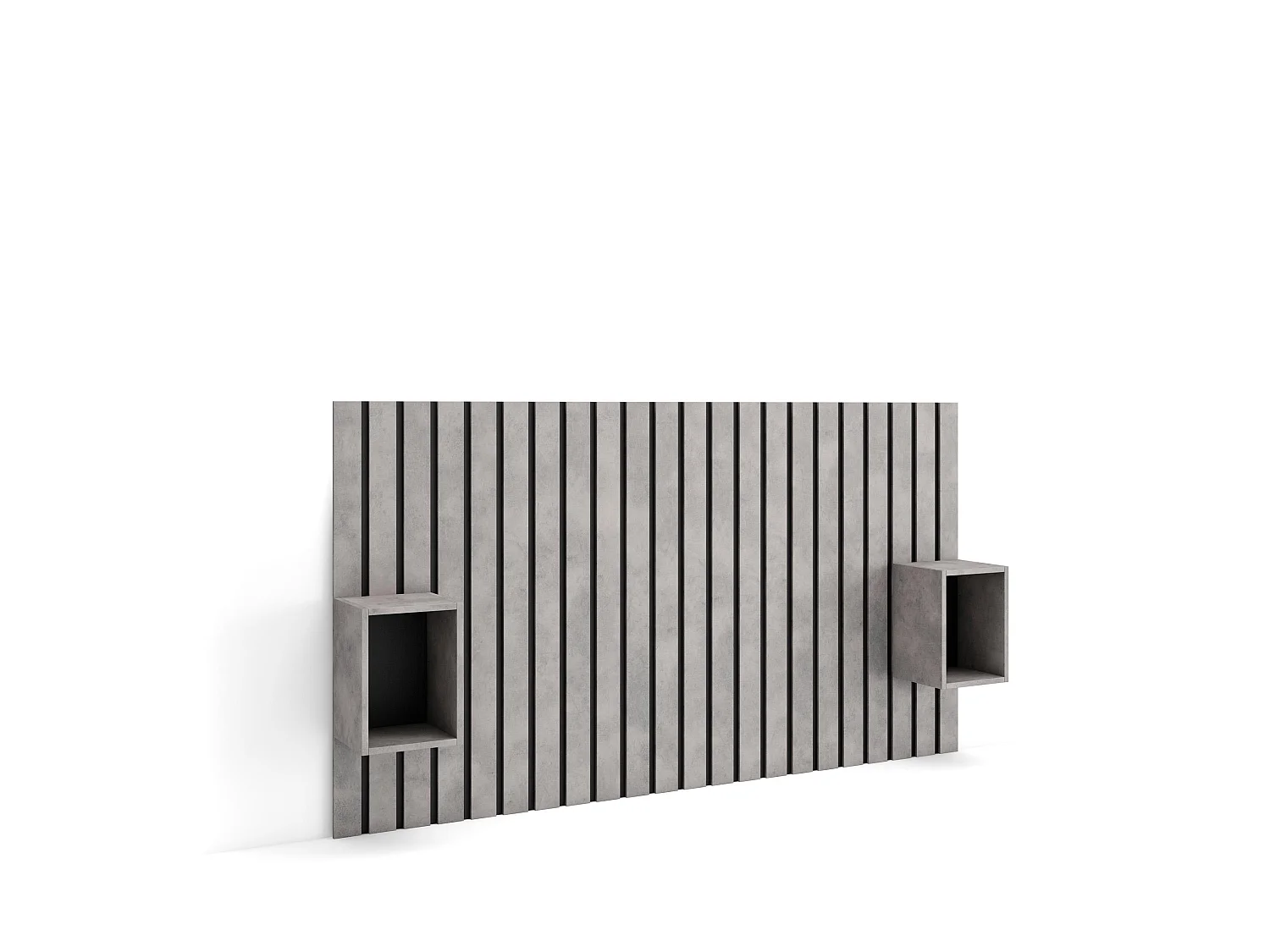 Tête de lit, 196x107x3cm, Lit de 120,135,140cm, Panneaux Muraux, Ciment