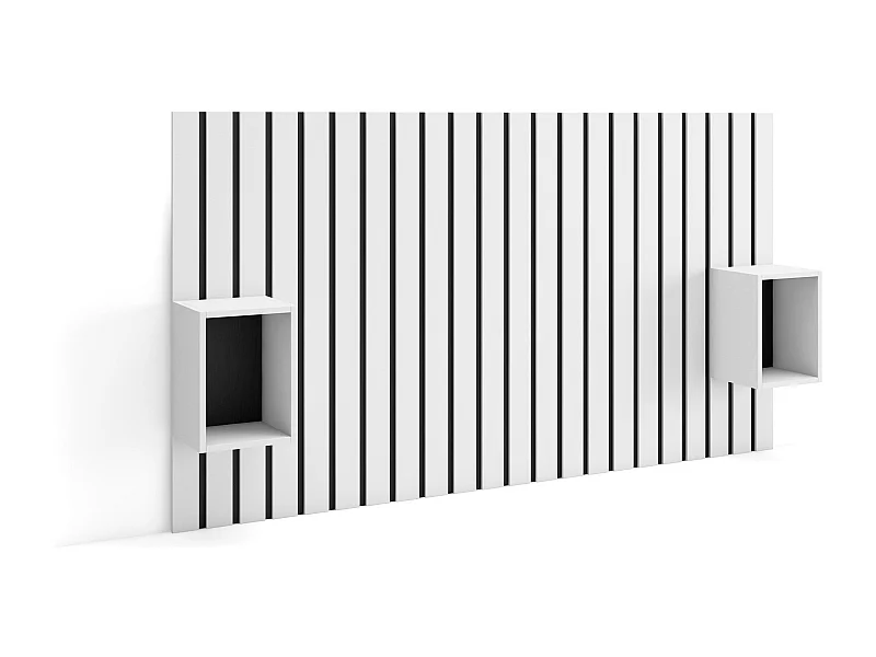 Tête de lit, 196x107x3 cm, Lit de 120,135,140 cm, Panneaux Muraux, Blanc