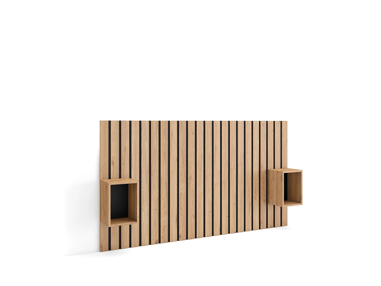 Tête de lit, 196x107x3cm, Lit de 120,135,140cm, Panneaux Muraux, Chêne