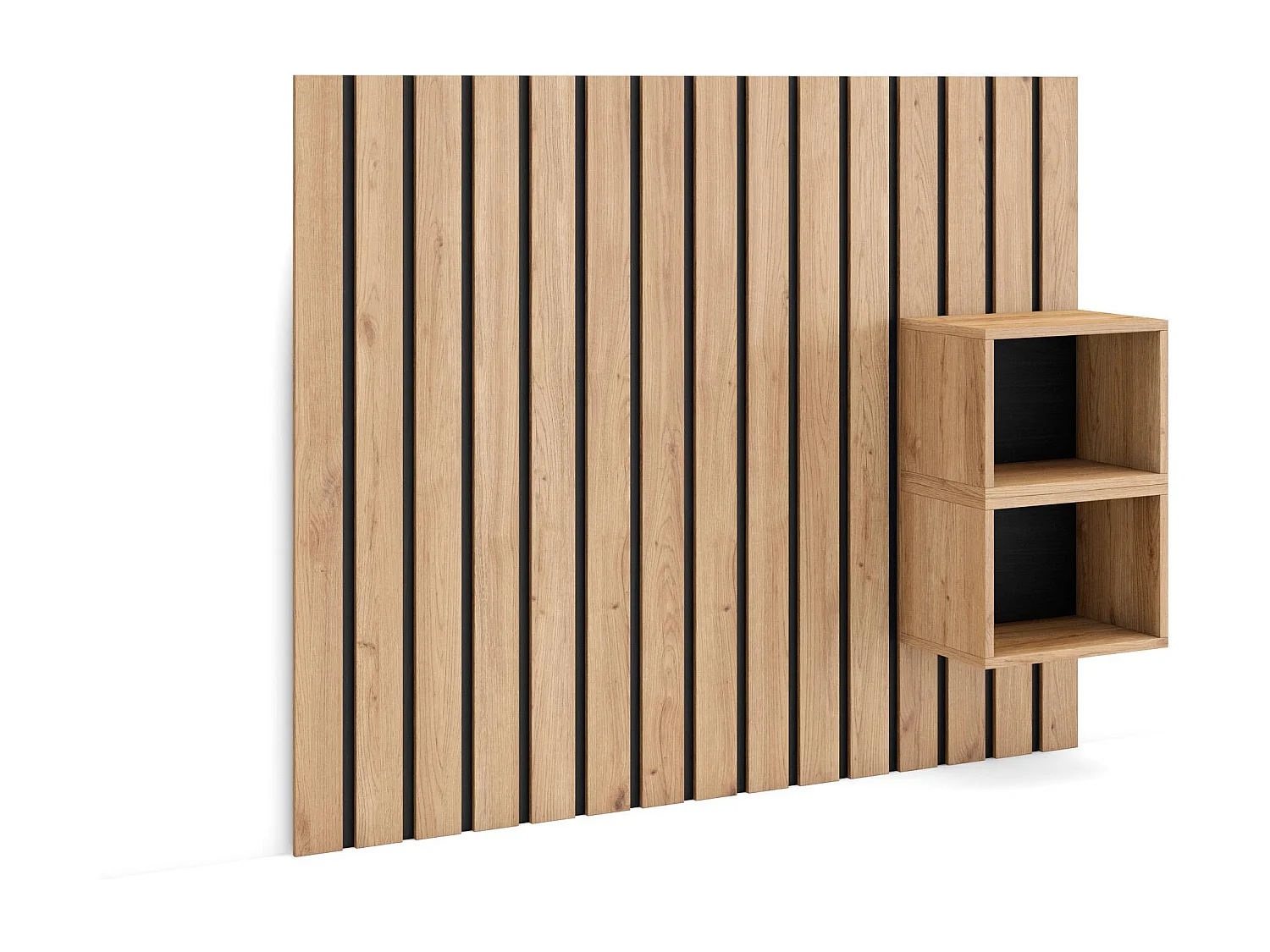 Tête de lit, 133x107x3 cm, Lit de 80,90,110 cm, Panneaux Muraux, Chêne