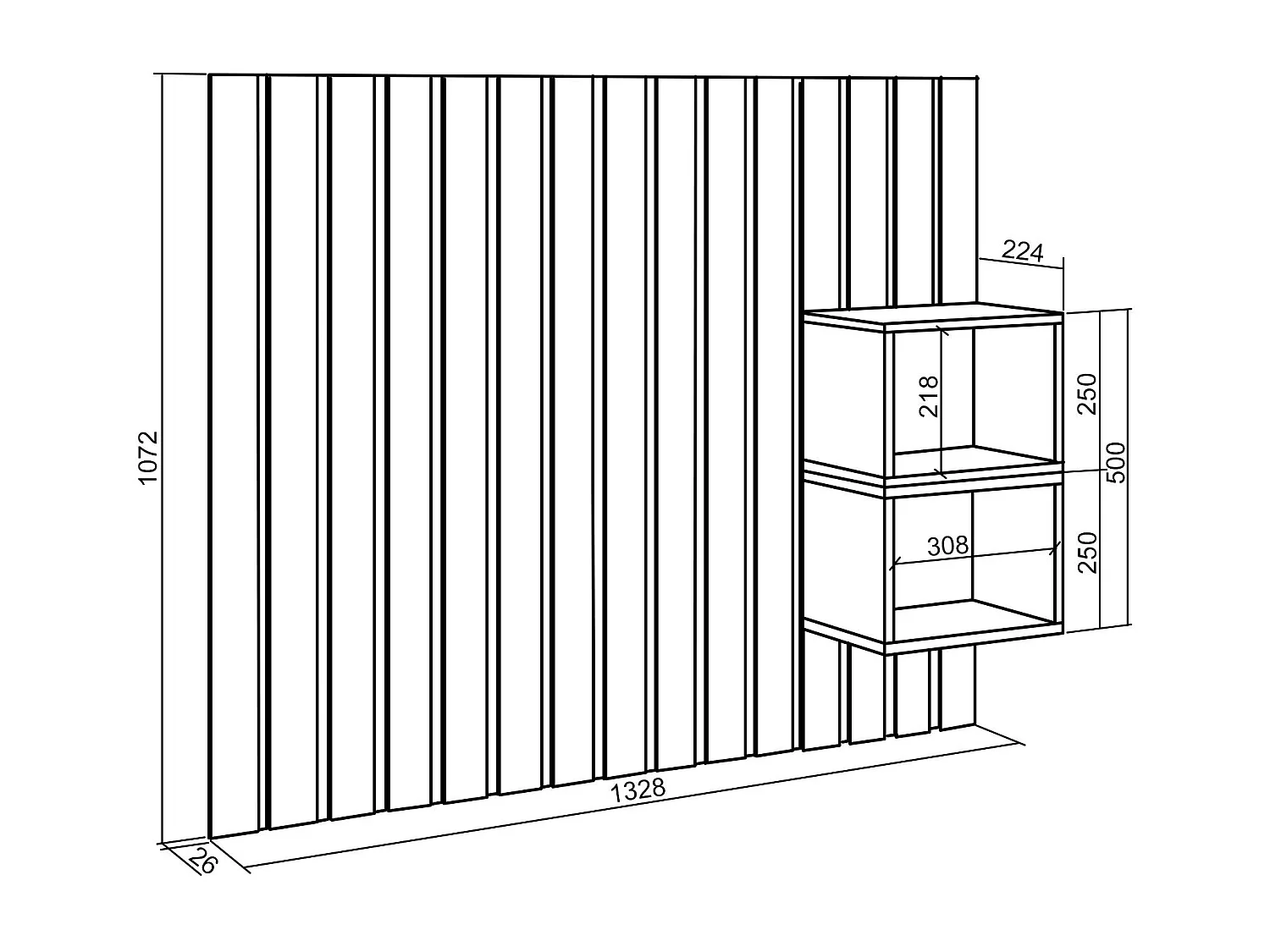 Tête de lit, 133x107x3 cm, Lit de 80,90,110 cm, Panneaux Muraux, Chêne