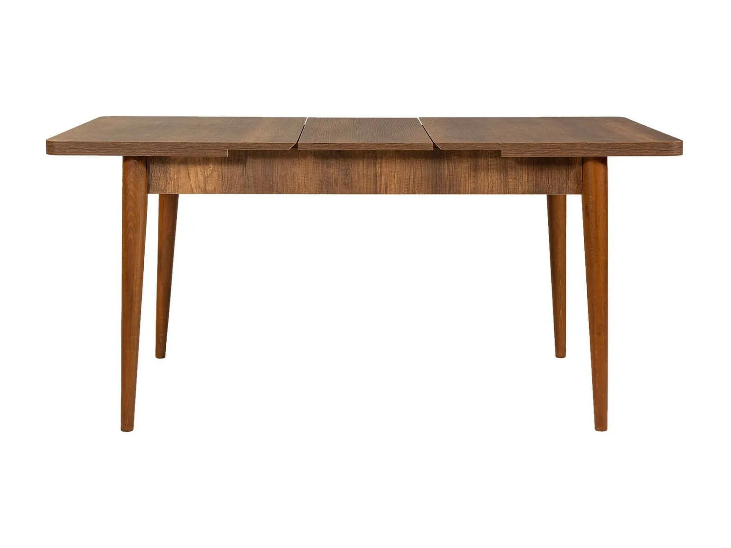 Dgabriel uitschuifbare tafel, console met verlengstukken, multifunctionele eettafel, uitschuifbaar aanrecht in de keuken, 130x80h77 cm, walnoot