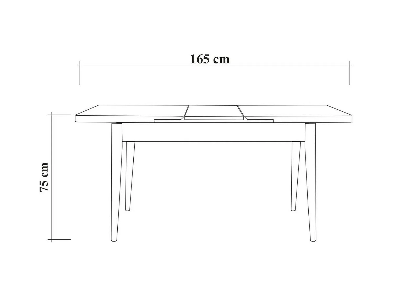 Table à rallonge Atsula, Table console avec rallonges, Table à manger polyvalente, Etagère de cuisine extensible, 130x80h77 cm, Noyer