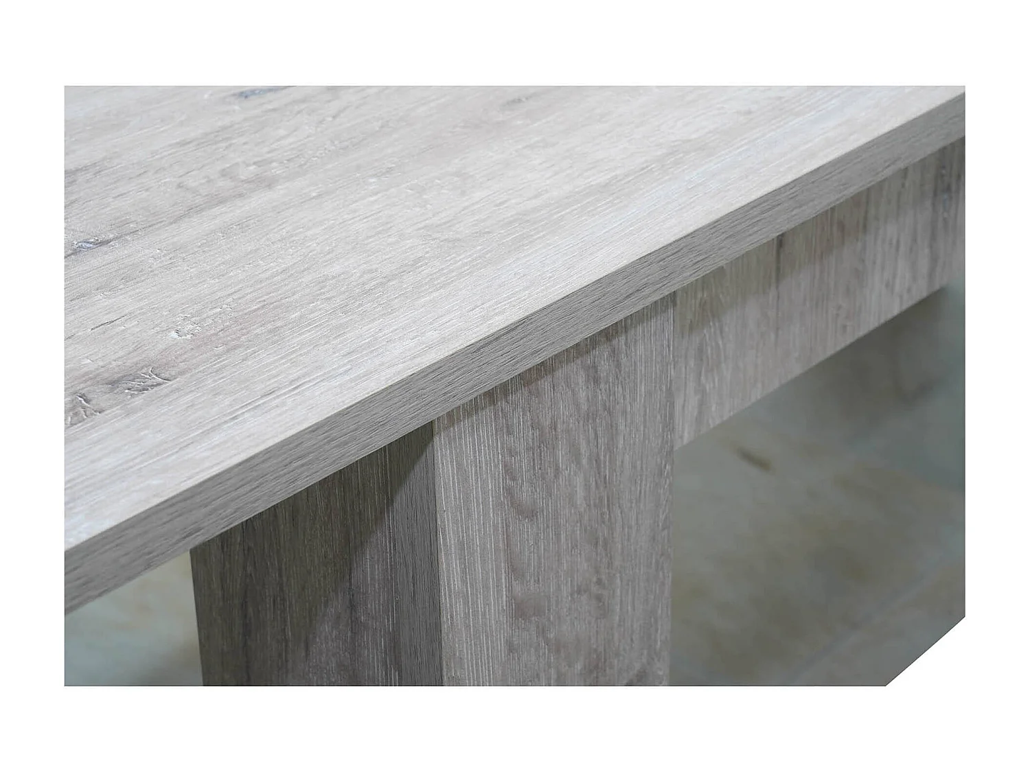 Table à rallonge Albatera, Console extensible, Table à manger extensible, Console de cuisine extensible, 160/220x88h75 cm, Chêne