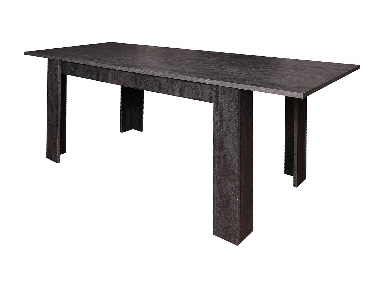 Table à rallonge Albatera, Console extensible, Table à manger extensible, Console de cuisine extensible, 160/220x88h75 cm, Gris