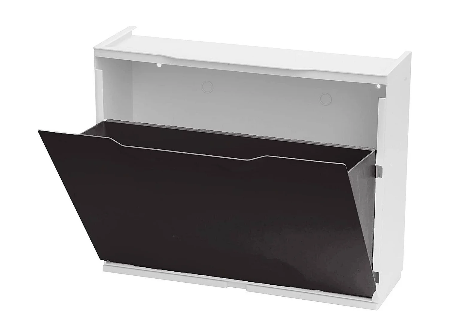 Dmora Schuhständer mit 1 aromatisierter Tür in Polypropylen, Innen oder äußeren modularen Kabinett, 100% Made in Italy, 51x18h40 cm, braune Farbe