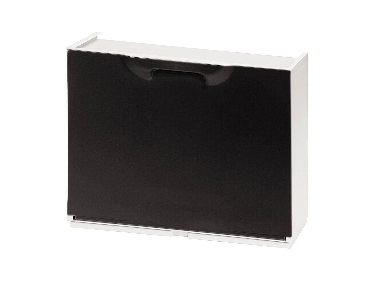 Damatucc Zapatero, Zapatero que ahorra espacio, Zapatero de entrada, Zapatero de 1 puerta, 100% Made in Italy, 51x17h40 cm, Negro