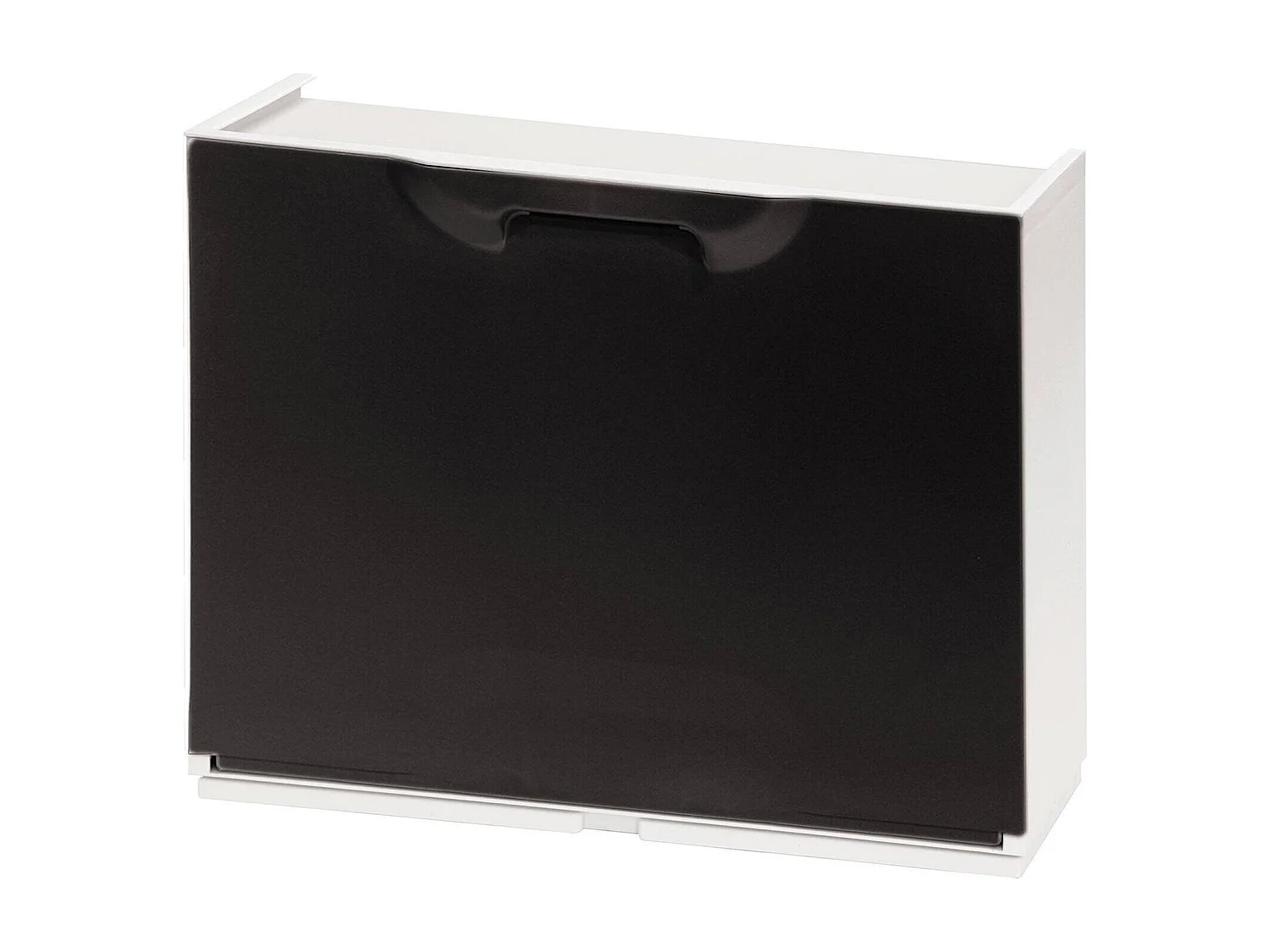 Dmora Schuhständer mit 1 aromatisierter Tür in Polypropylen, Innen oder äußeren modularen Kabinett, 100% Made in Italy, 51x18h40 cm, braune Farbe