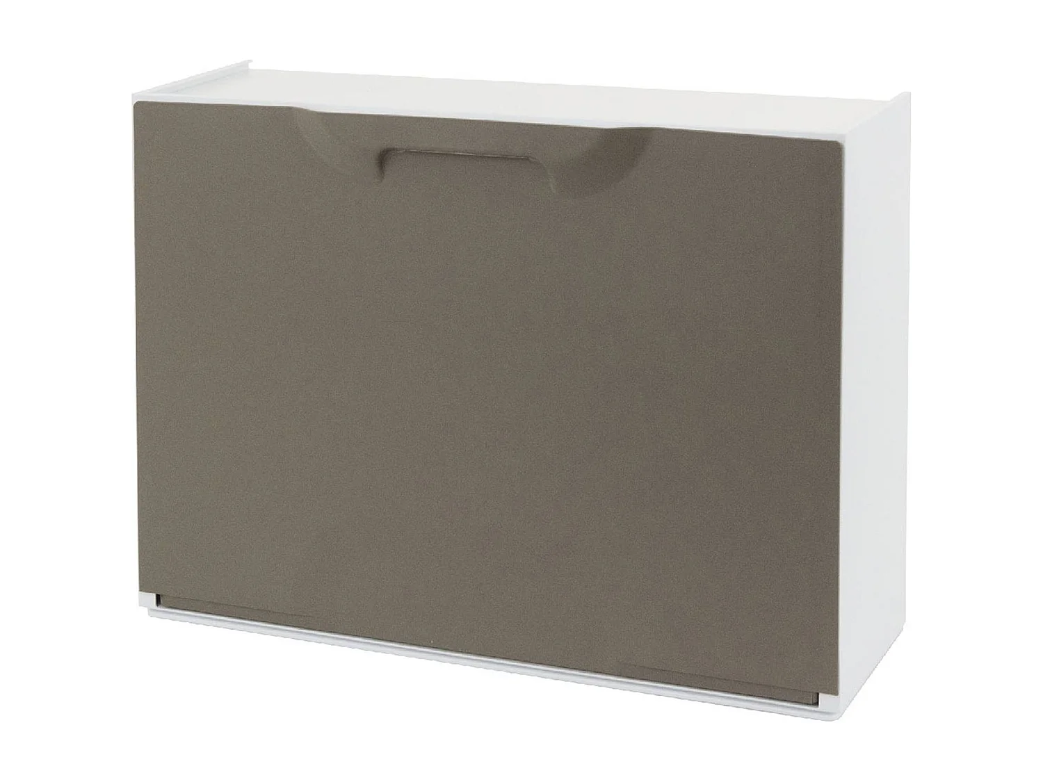 Damatucc Schoenenrek, Ruimtebesparend Schoenenrek, Entree Schoenenrek, 1-Sle Schoenenkast, 100% Made in Italy, 51x17h40 cm, Tortora